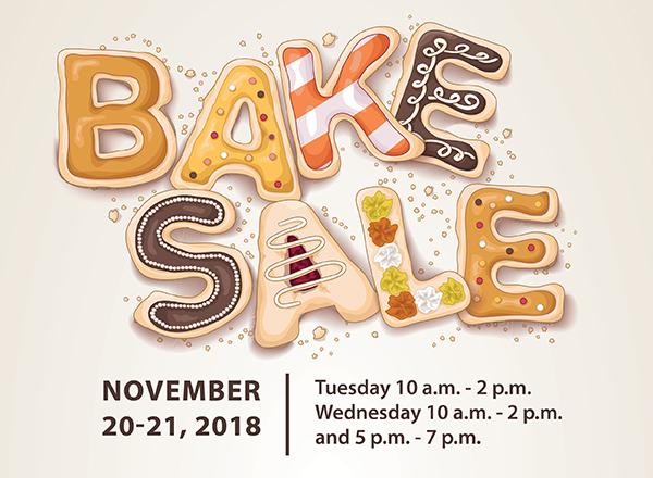 Bake Sale words written in cookies