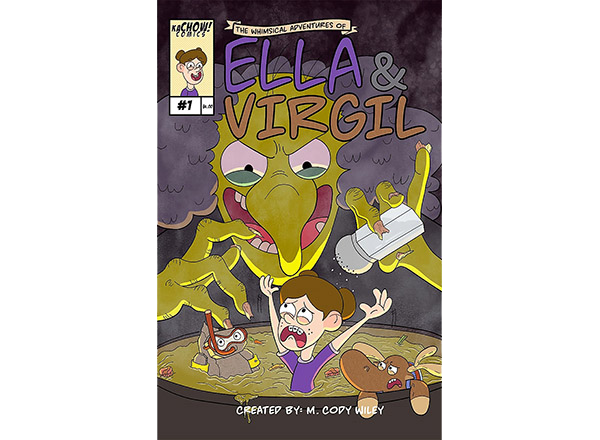 Cover art of "The Whimsical Adventures of Ella & Virgil" No. 1