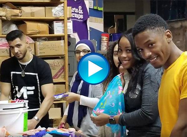 HFC students volunteering