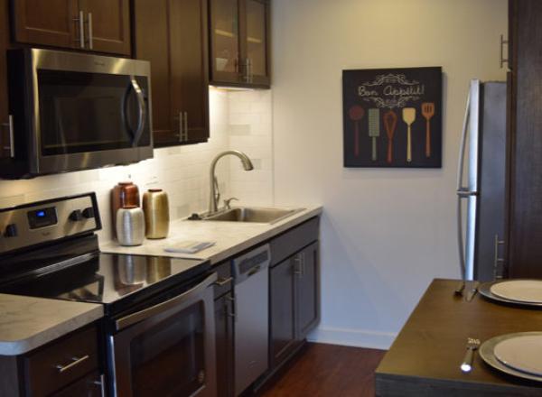 Photo of a remodeled kitchen