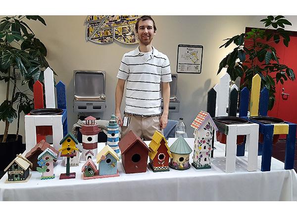 HFC employee showing his crafts 