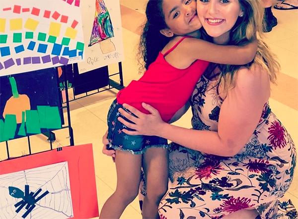 Former HFC Student Chelsea Dye and her daughter, Sarenity. 