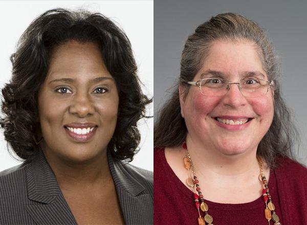 Headshots of Shai James-Boyd and Beth Preston