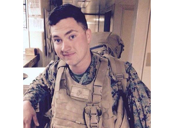 Photo of Justus Colangelo in the USMC 