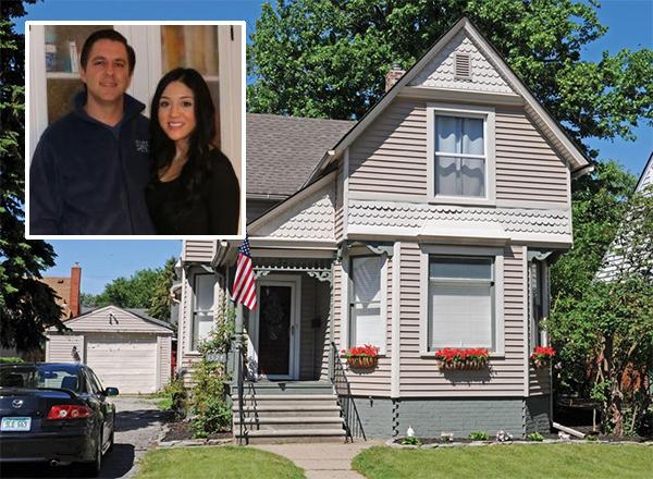 Michalski home with inset of Michalskis