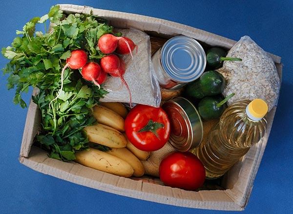 photo of food in a box