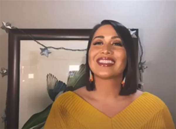 Community volunteer reading a book