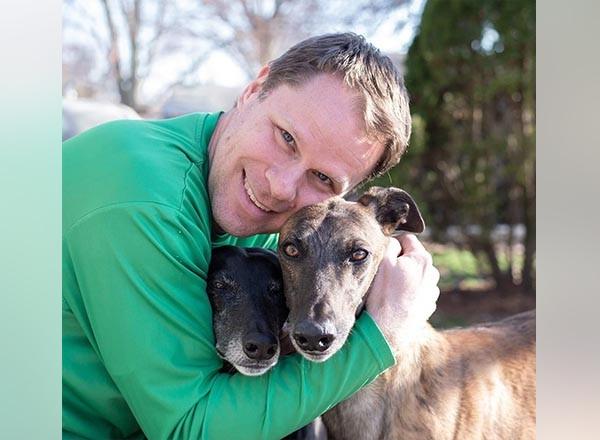 Tabor and his two dogs