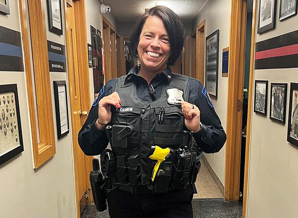 Veronica Cashion in uniform