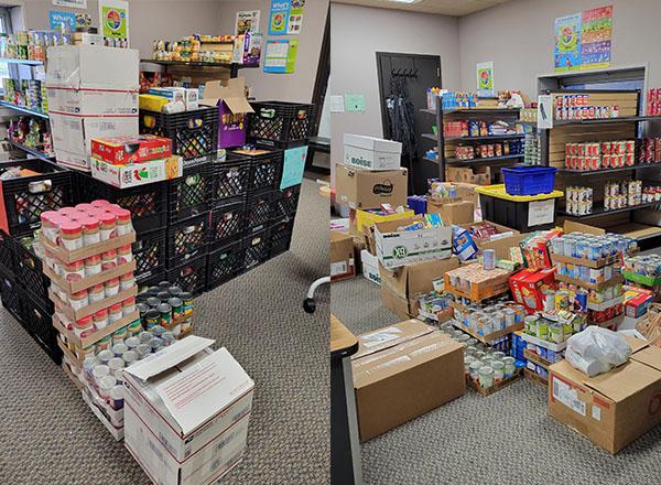 An image of the two donations made to the Hawk's Nest.