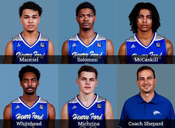 HFC basketball players and coach receive Michigan Community College Athletic Association (MCCAA) honors.