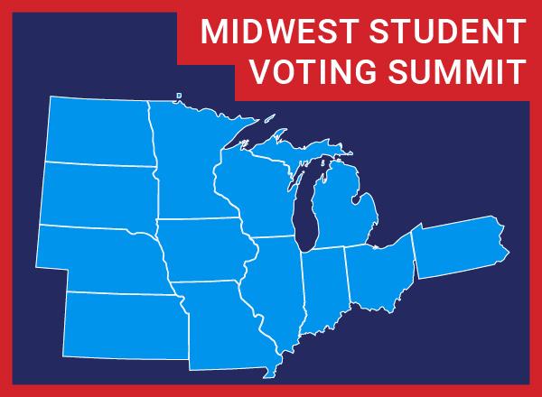 Map of the Midwest states.