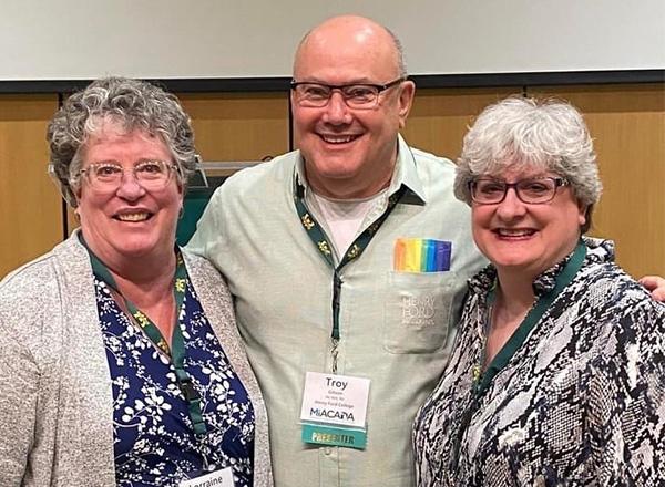 Photo of Paffenroth, Gibson, and Michel. 