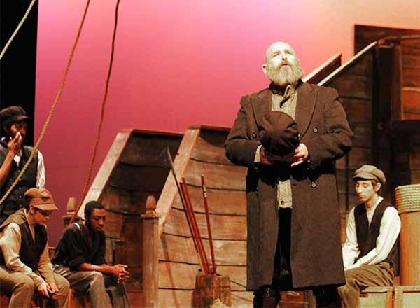 Actor Jim Piche as Captain Ahab.
