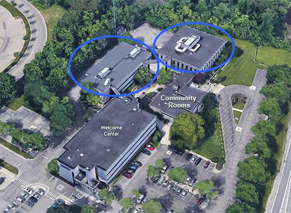 Image of buildings from overhead