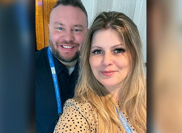 A picture of Jerry “Trey” Harpole III and Misty Russell.