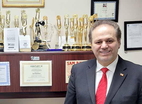 Sam Baydoun in his office