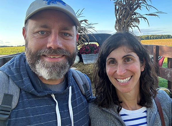 Maggie Rutkowski and her husband Dan.