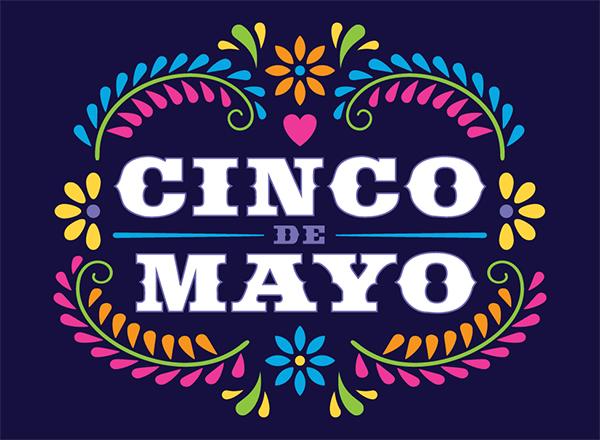 Stylized graphic for Cinco de Mayo