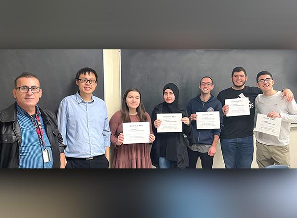 Photo of the HFC Mathematics Club.