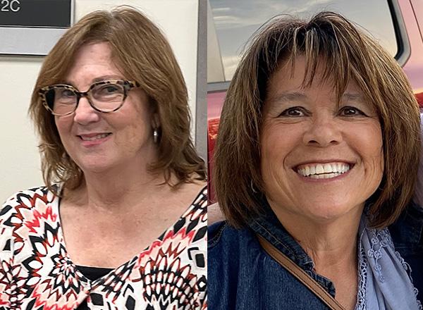 Photo of Sue Jabara and Liz Hoffman.