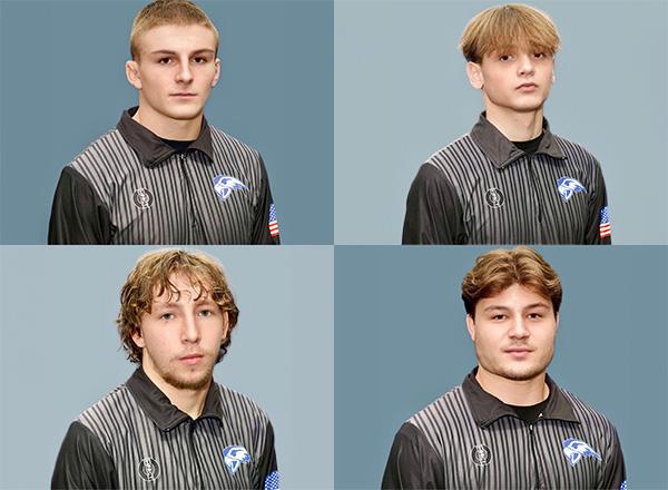 Four head shots in a square