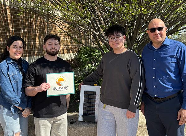 The CCIC Team from HFC holding a certificate.