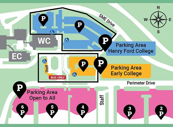 Graphic of Welcome Center Parking