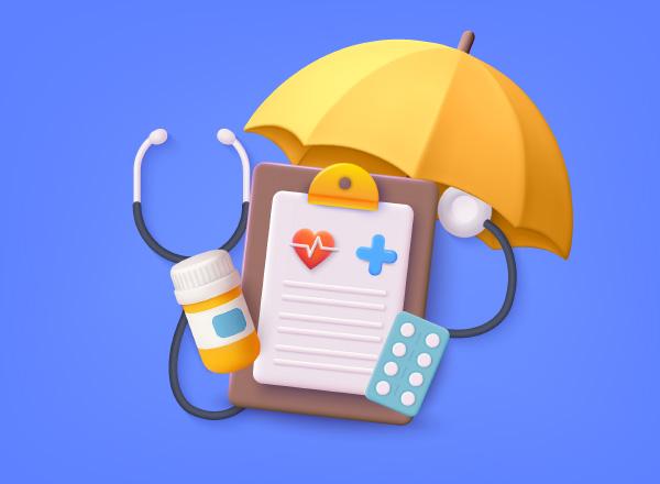 Illustration of healthcare benefits