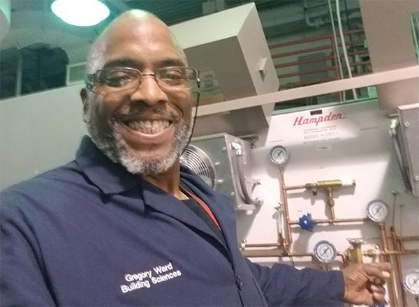 Gregory Ward in a high-tech lab