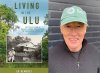 Ed Demerly's book cover next to a photo of him wearing a green Peace Corps hat and grey sweater.