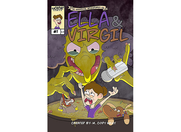 Cover art of "The Whimsical Adventures of Ella & Virgil" No. 1