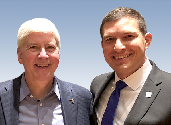 Rick Snyder and Russ Kavalhuna