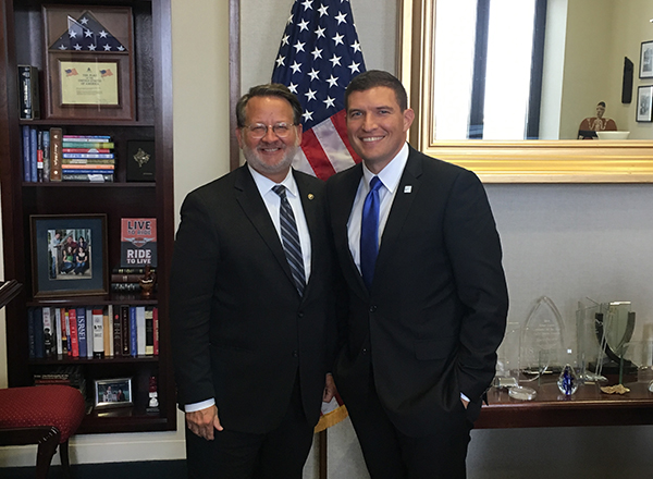 President Kavalhuna and U.S. Senator Gary Peters at his office in Washington, D.C. in October 2018.